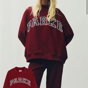 PARKE Holiday Varsity Mockneck Fleece L/XL SOLD OUT 12/9 Seasons Greetings Drop